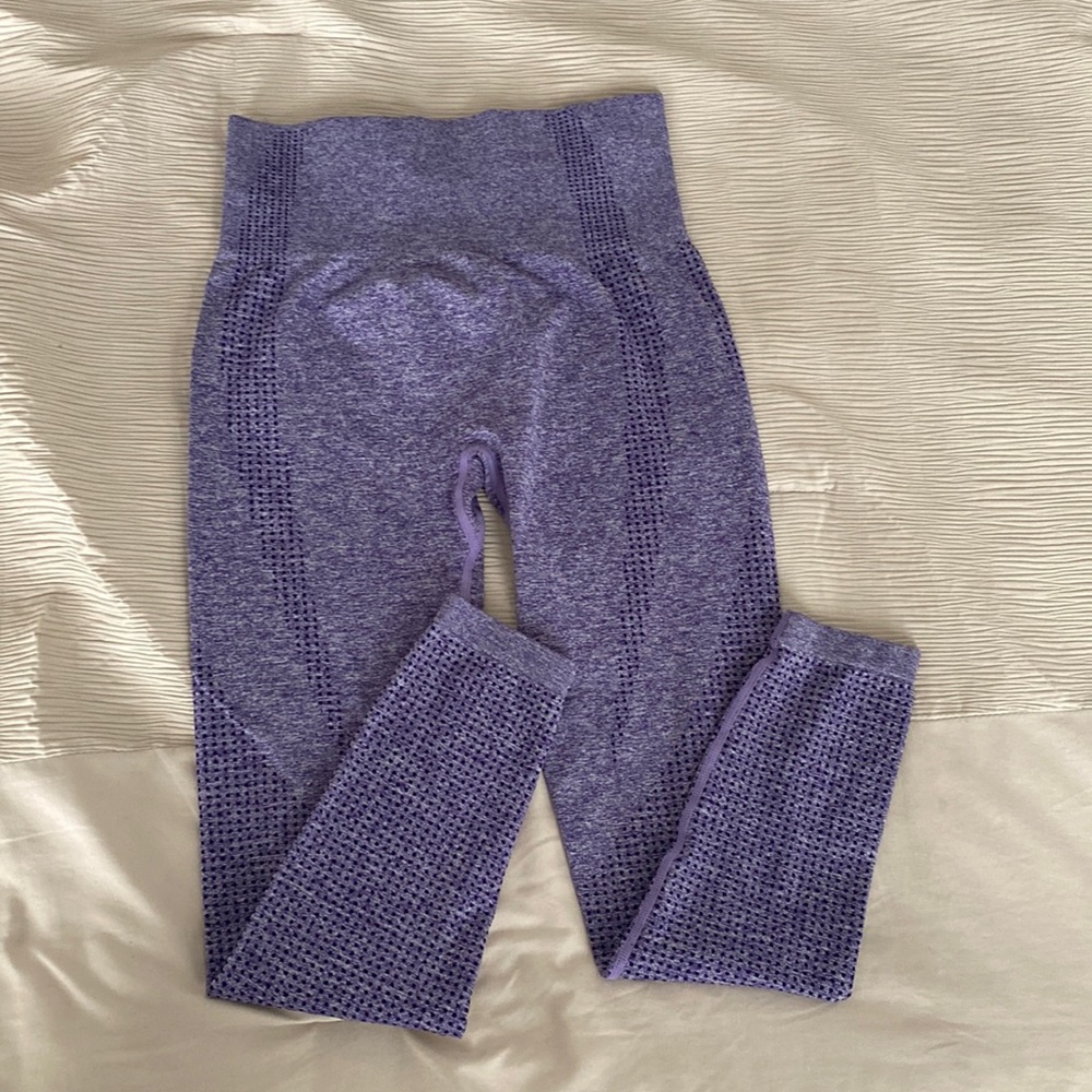 Purple workout leggings